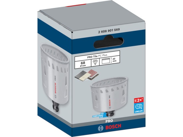 Žaga za izrezovanje lukenj Bosch PRO Tile PC Plus, 68mm, 2608901569